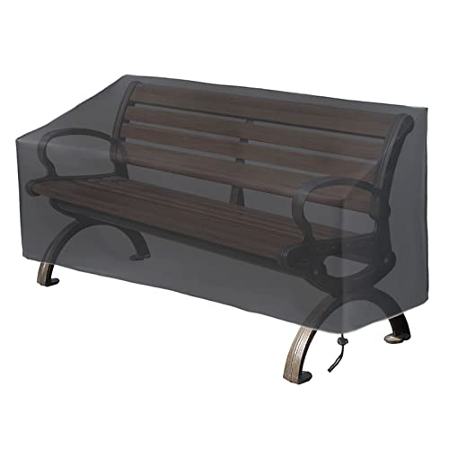 Hoypeyfiy patio bench cover waterproof protection for a two-seat bench.