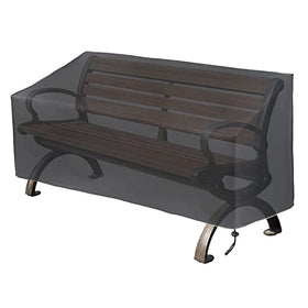 Hoypeyfiy patio bench cover waterproof protection for a two-seat bench.
