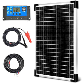Hoysicy 30W 12V solar panel for off-grid charging in RVs and boats