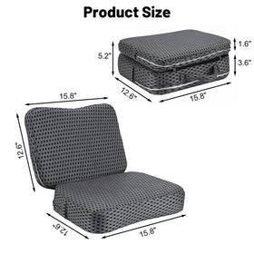 HOYWOUL booster seat with backrest extended for lumbar comfort during soak