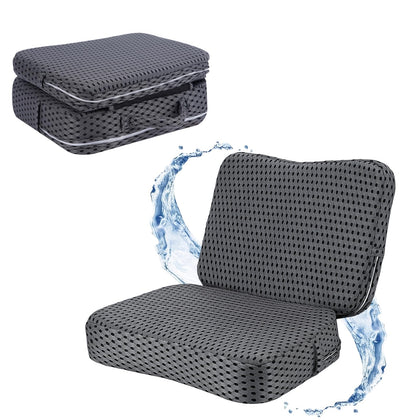 HOYWOUL foldable booster seat compact for tub storage and quick setup
