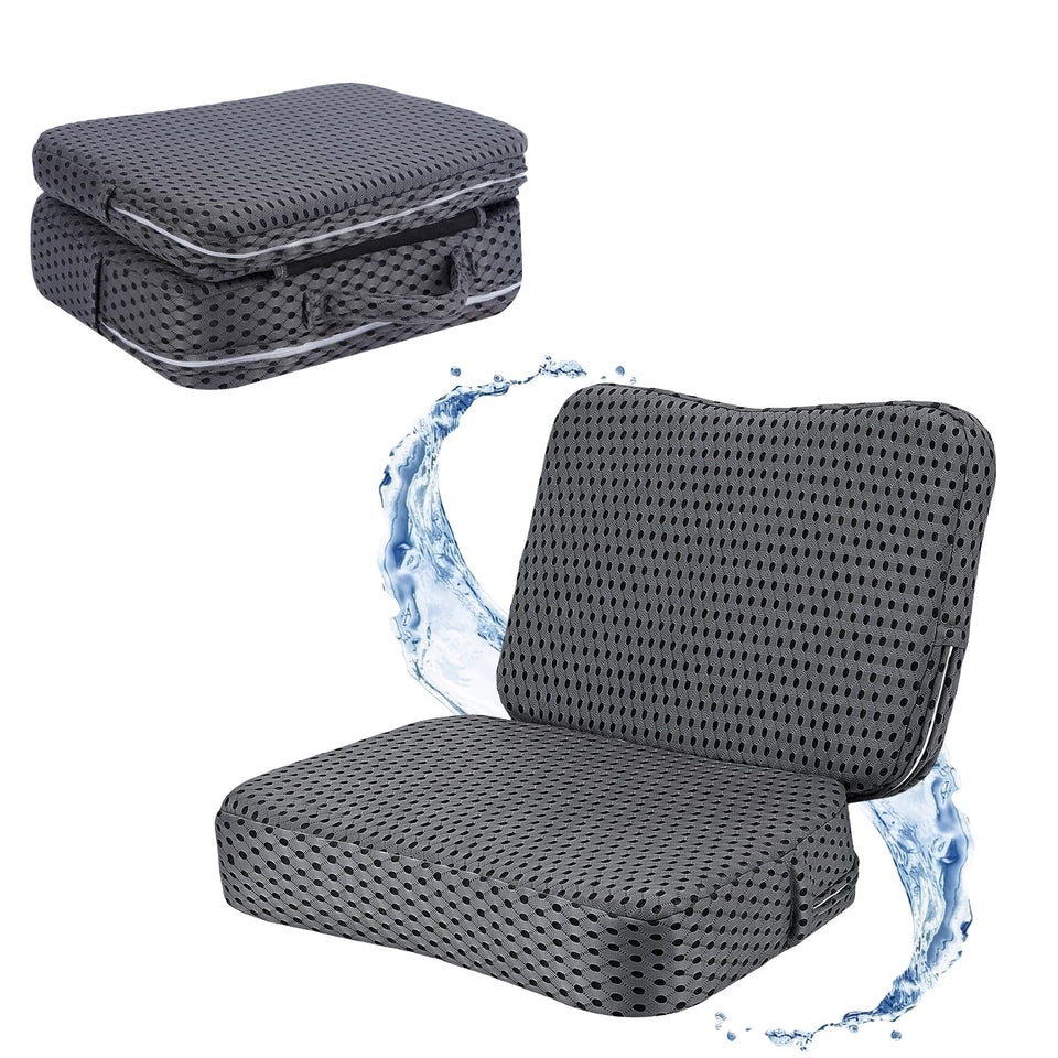 HOYWOUL foldable booster seat compact for tub storage and quick setup