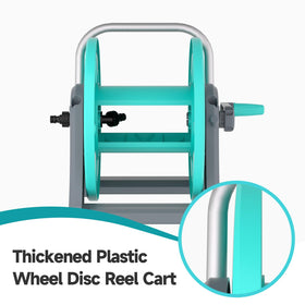 Hozcart durable plastic wheels blue, smooth rolling on outdoor surfaces.