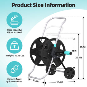 Hozcart heavy-duty metal construction resists rust for outdoor use.