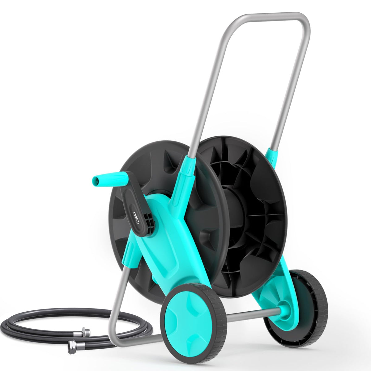Hozcart portable garden hose reel cart for easy outdoor organization