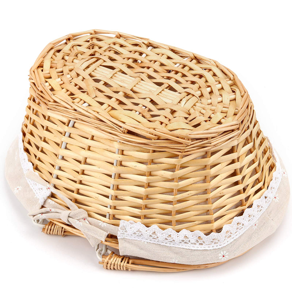 HOZEON natural basket ideal for fruits and vegetables on kitchen counters.
