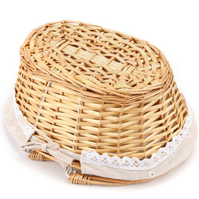 HOZEON natural basket ideal for fruits and vegetables on kitchen counters.