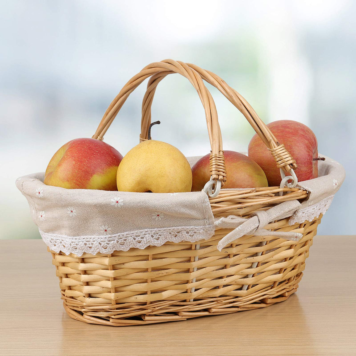 HOZEON handwoven willow basket is durable for daily home use.
