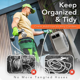 Heavy-duty HOZEREEL construction withstands regular outdoor wear and tear.