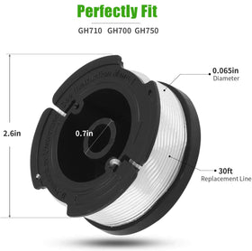 HPENP AF-100 cap on spool for quick reload and secure fit.