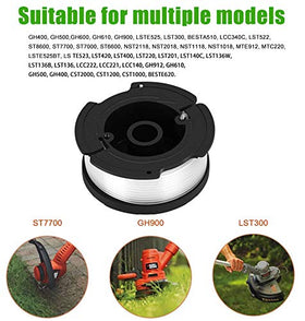 HPENP AF-100 spool in use on a Black & Decker trimmer for clean lines.