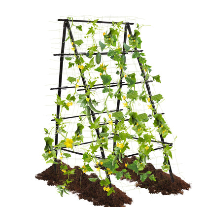 HPC Decor cucumber trellis frame-assembly shows sturdy setup for climbing vegetables.