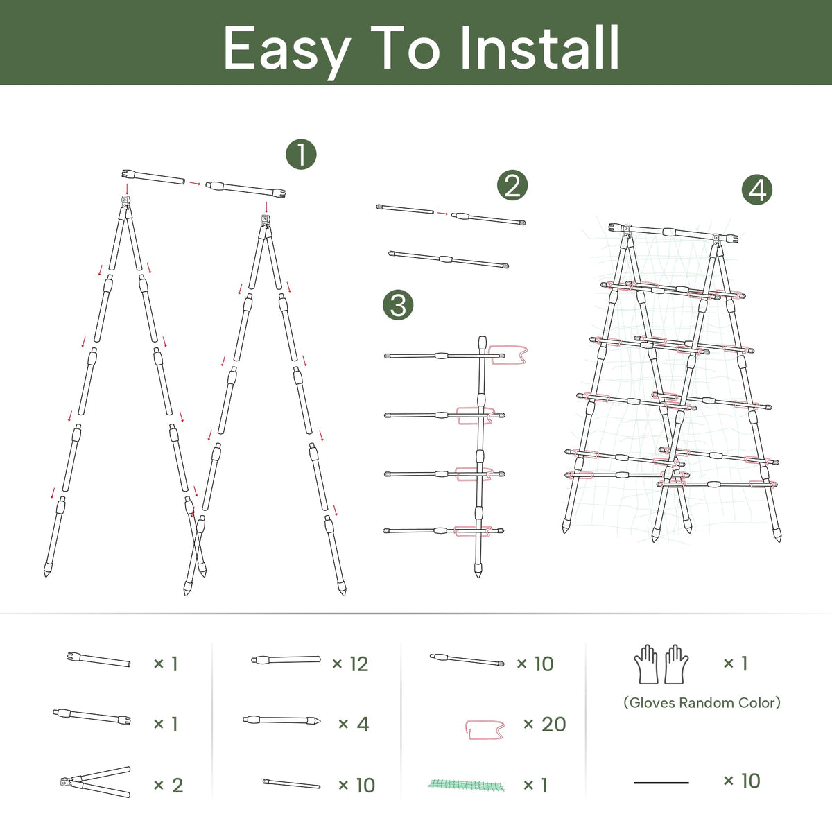 HPC Decor easy-no-tools assembly saves time during garden setup.