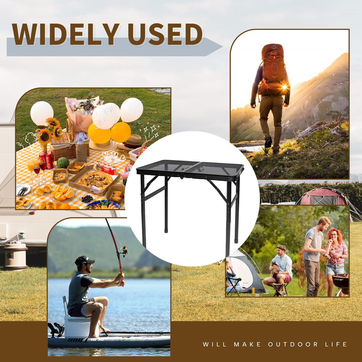 HPC Decor lightweight foldable design for compact storage and quick setup