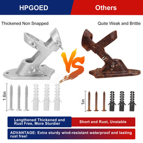 HPGOED adjustable angles flag bracket for 90° or 45° display