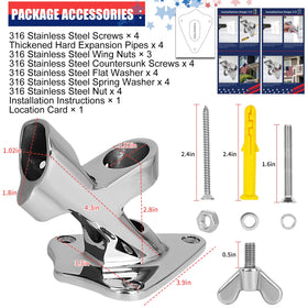 HPGOED ultra heavy-duty bracket designed to withstand strong winds outdoors