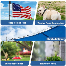 HPGOED weatherproof flag clip for reliable outdoor setups.