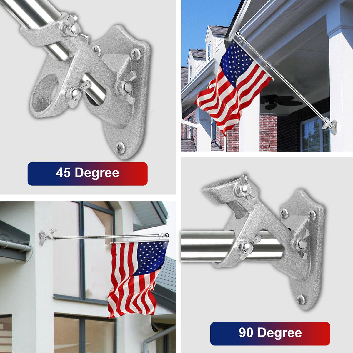 HPGOED weatherproof rust-free bracket designed for year-round outdoor use