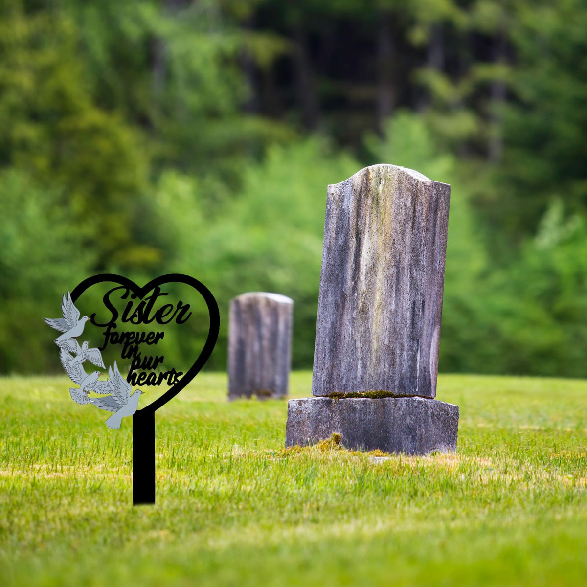 HPMAISON easy-install insert system simplifies secure grave marker setup.