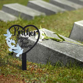 HPMAISON garden-ready memorial stake for yards and courtyards
