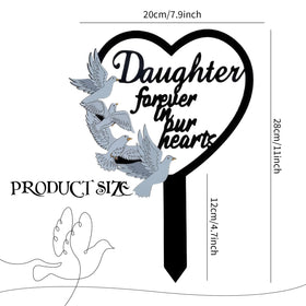 HPMAISON stake placed in garden or yard for remembrance