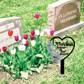 HPMAISON grandma forever in our hearts inscription honors memories.