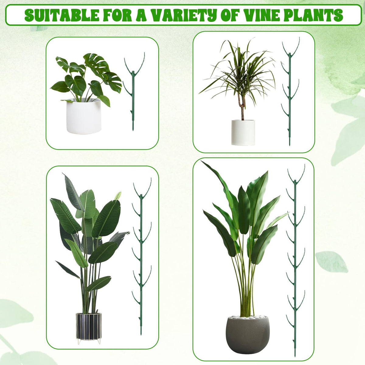 HPMJZ double twig design blends with greenery while providing discreet support.