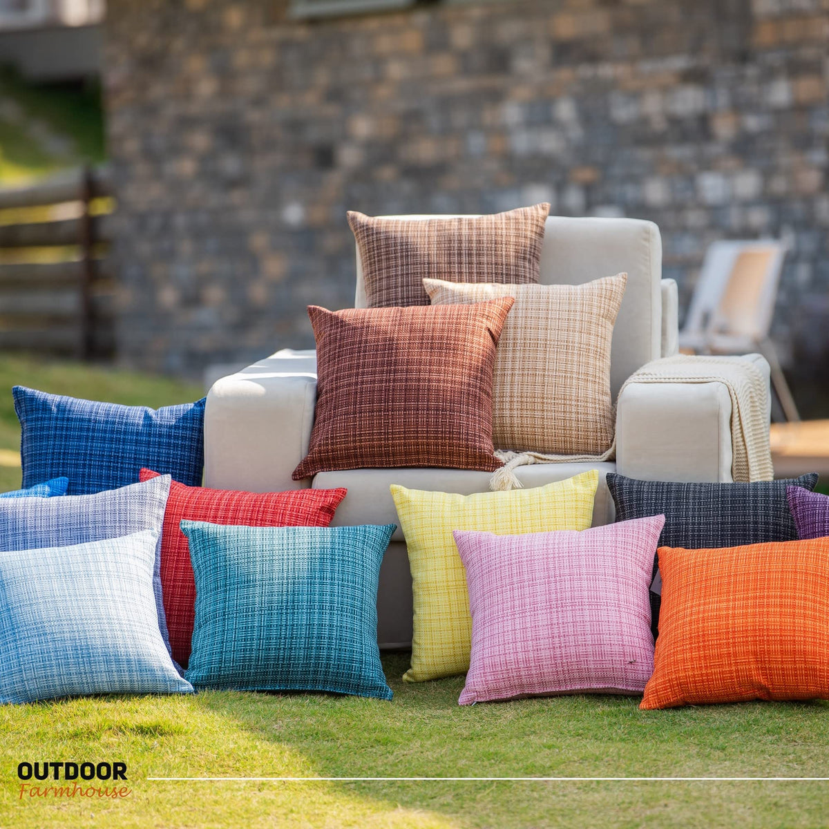 HPUK farmhouse-style covers protect cushions from weather while staying stylish