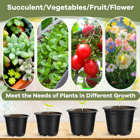 HQAUT stackable nursery pots simplify storage and setup.
