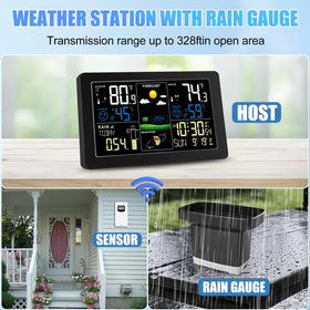 HQcontL indoor/outdoor thermometer and hygrometer track ambient conditions inside and out.