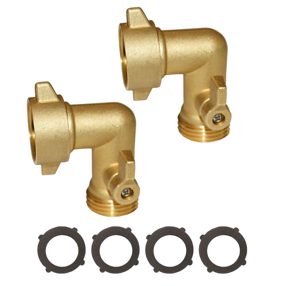 HQMPC brass RV adapter elbow kit for reliable garden connections