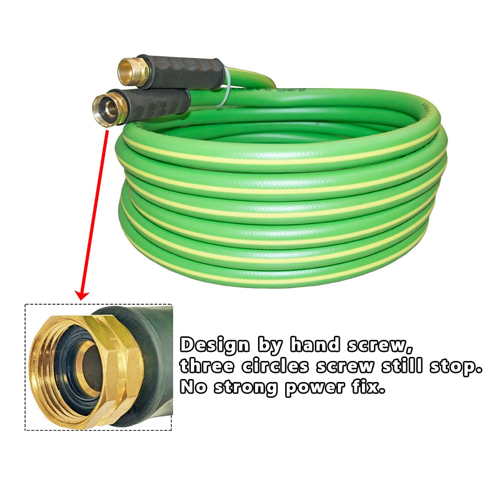 HQMPC garden hose zero-memory coil keeps coils tidy for quick setup
