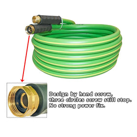 HQMPC garden hose zero-memory coil keeps coils tidy for quick setup