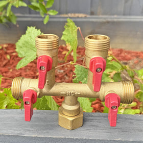 HQMPC hose splitter stands up to rain and sun for year-round use