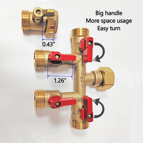 HQMPC brass 3-4inch thread design provides secure connections and easy on/off control