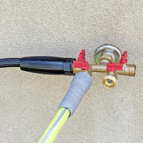 HQMPC outdoor faucet splitter ideal for garden irrigation and greenhouse watering