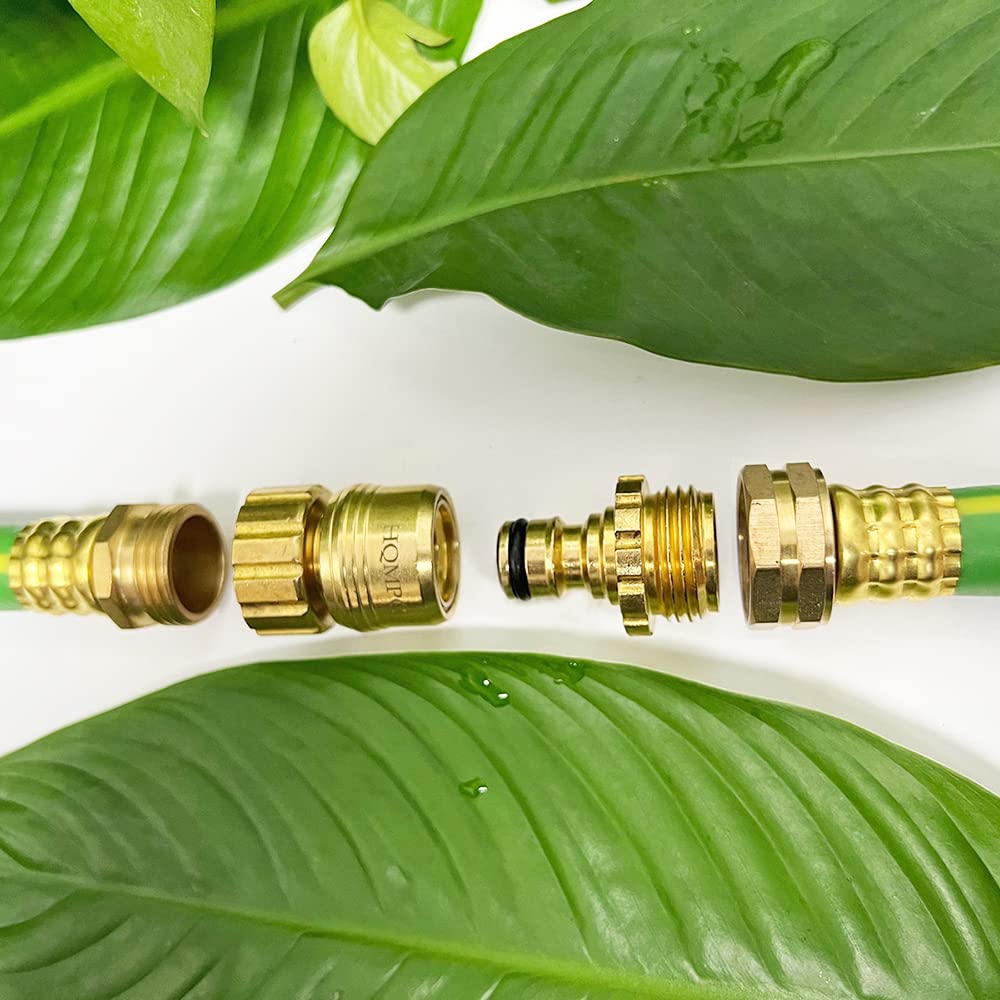 HQMPC includes washers and brass nipples for easy setup.