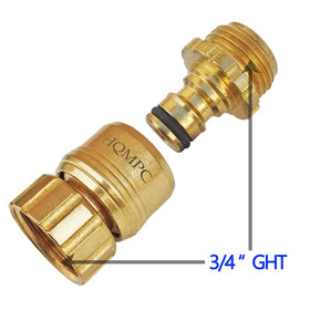 HQMPC tight seal on a hose connection demonstrating secure fit.