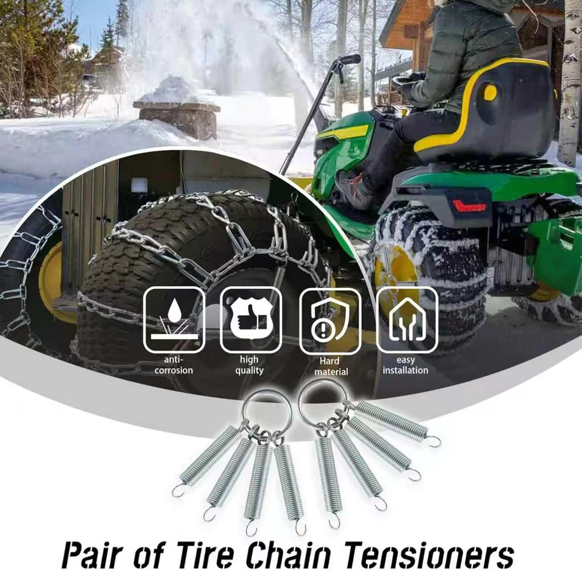 HQPARRTS tensioners on snowy road demonstrate added stability