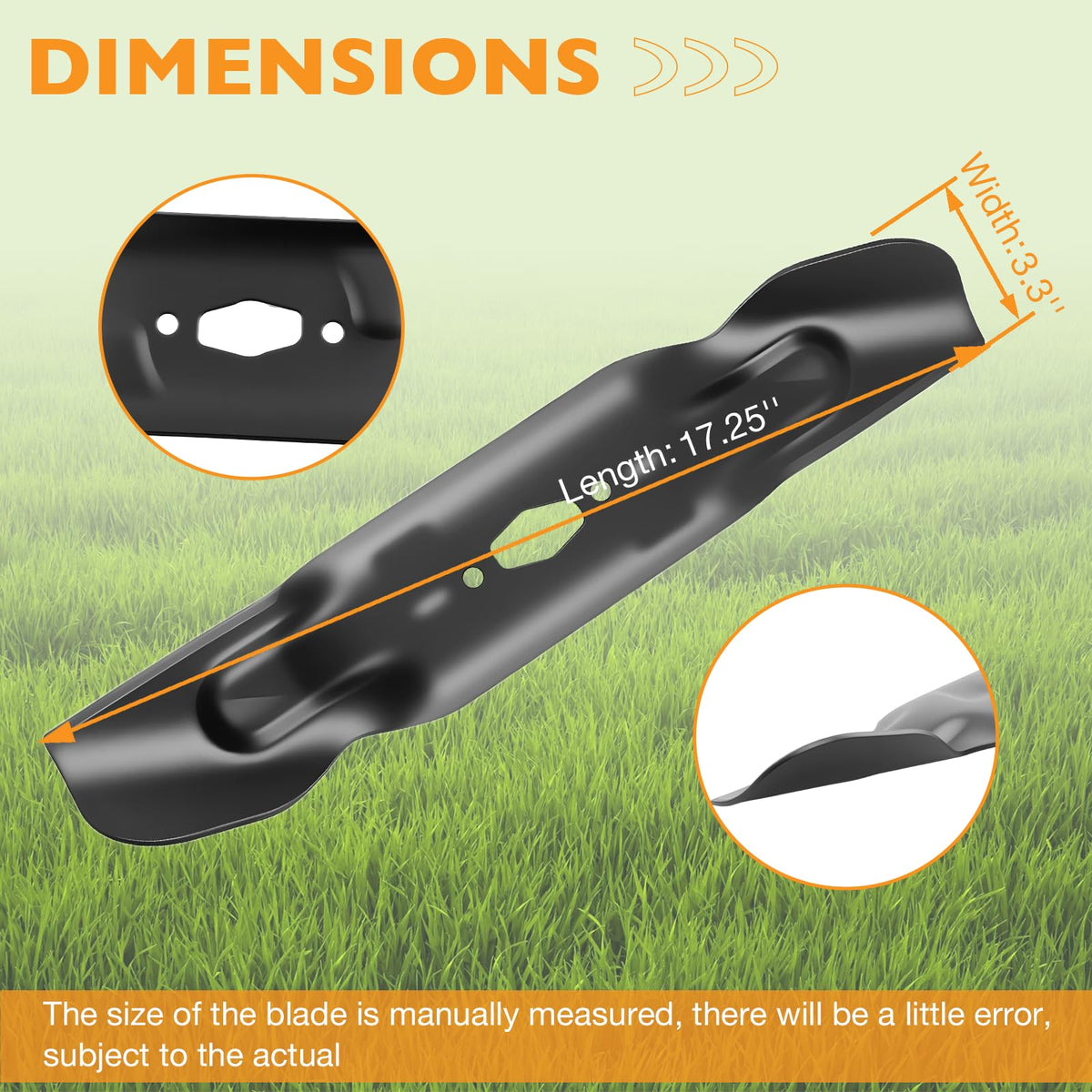HQPASFY three blades on display for easy replacement