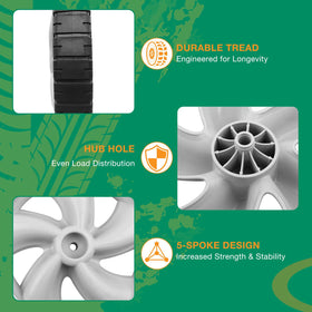 HQPASFY 490-324-0002 rugged tread provides better grip on uneven surfaces