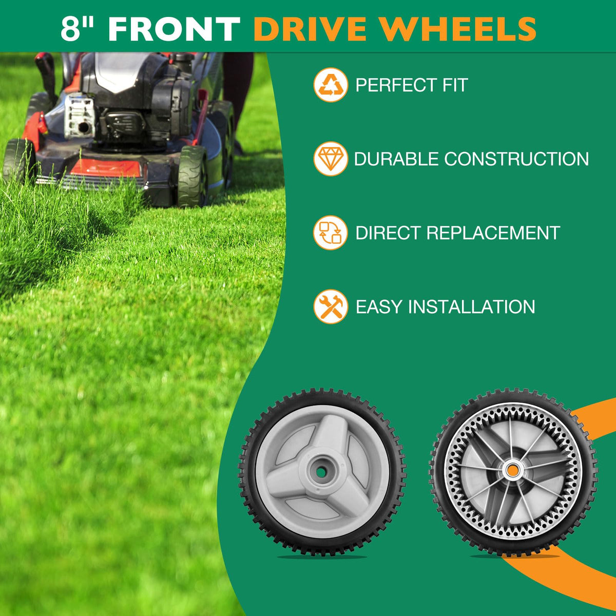 HQPASFY 532401274 stable drive increases control during mowing.
