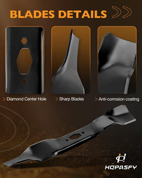 HQPASFY 2-pack blades install easily with bolt-on design and no modifications.