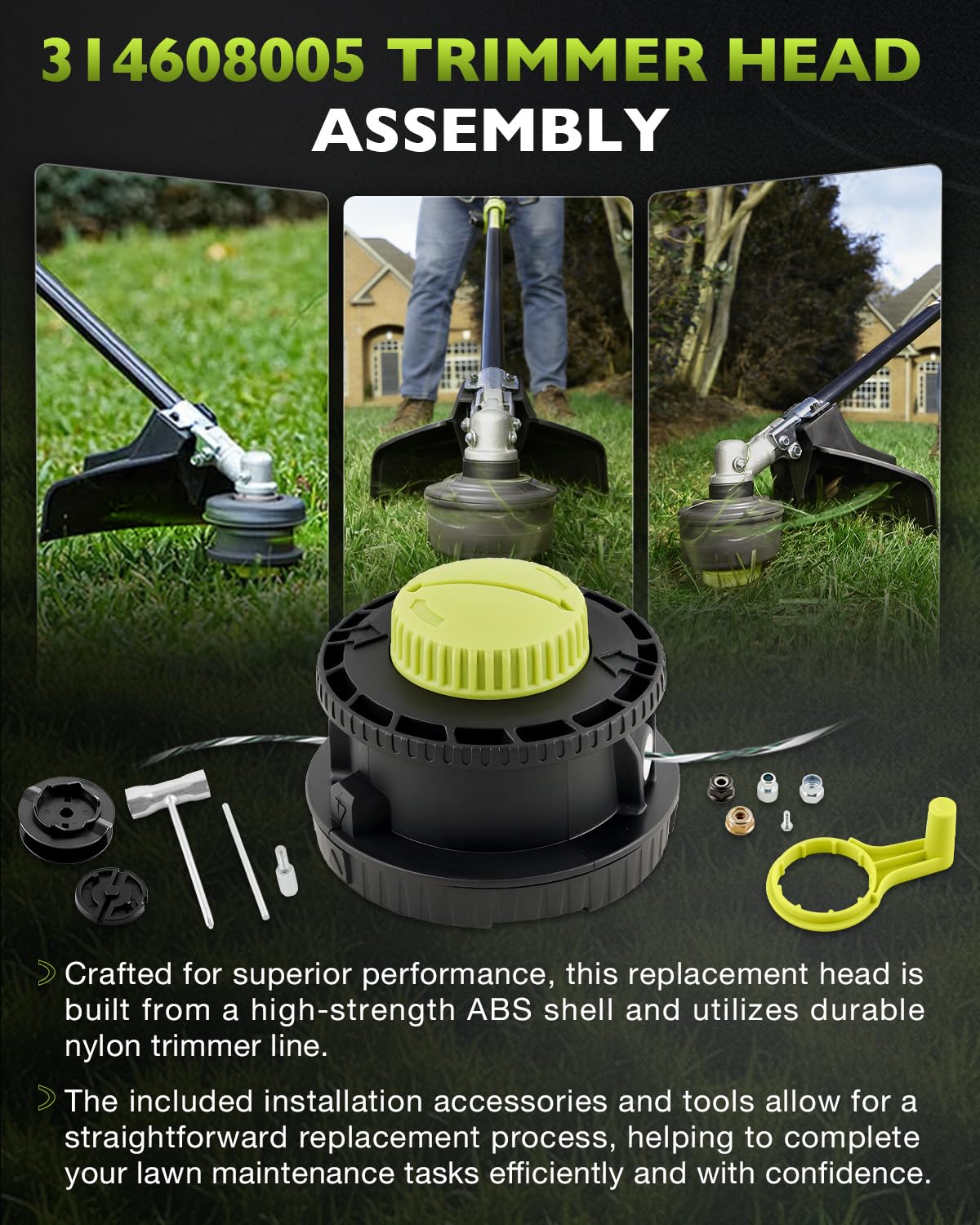 HQPASFY compatibility with RY15526, RY15527, and RY15529 keeps straight-shaft trimmers running smoothly.