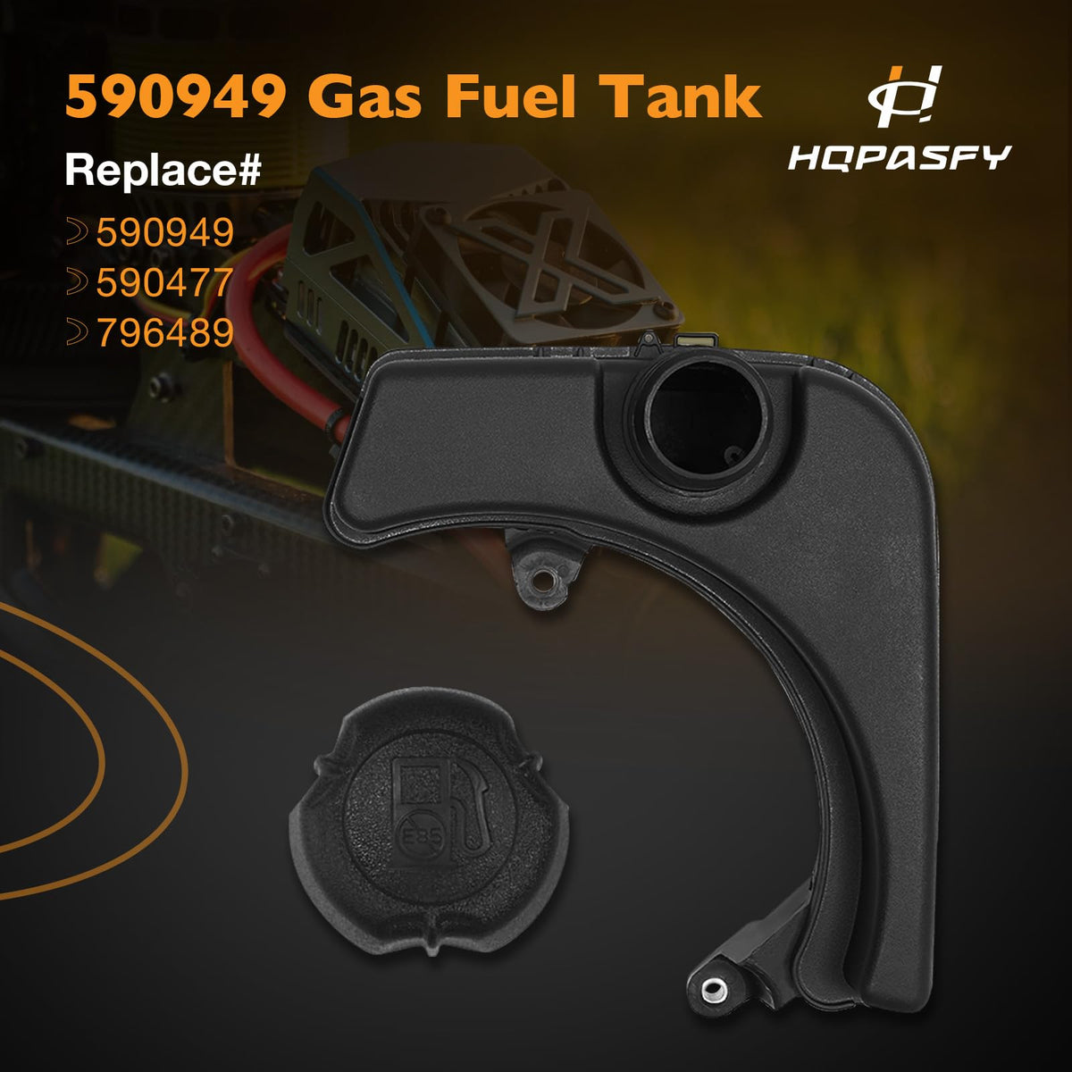 HQPASFY corrosion-resistant plastic tank protects engine life.