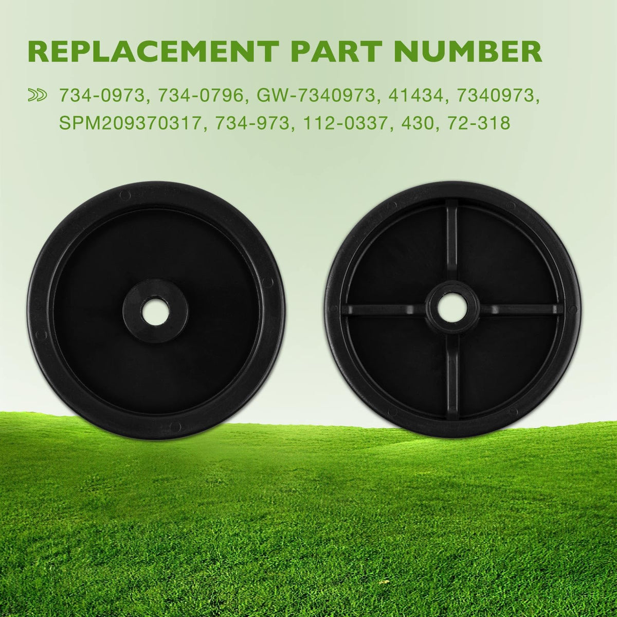 HQPASFY 734-0973 deck wheel pack contents for quick install.