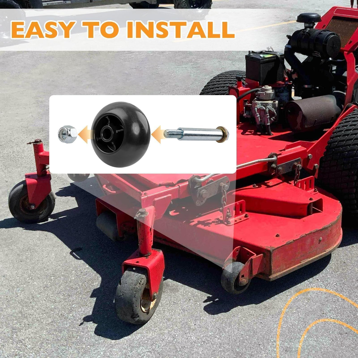 HQPASFY durable deck wheel construction withstands regular mowing wear.