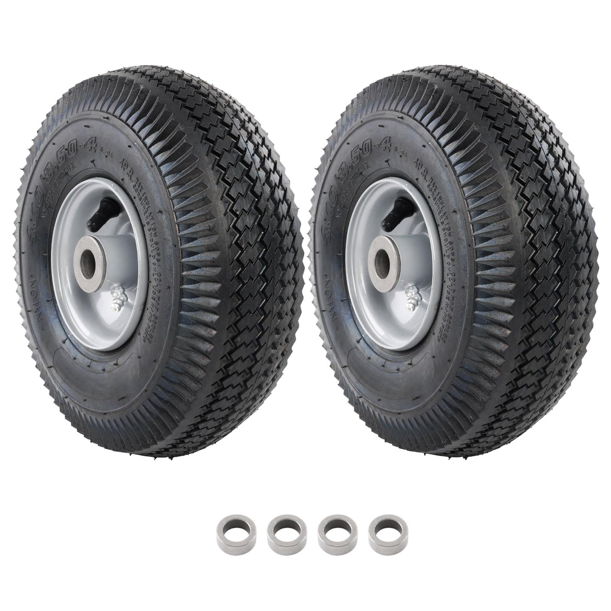 HQPASFY front wheel and tire assembly for smooth mowing performance