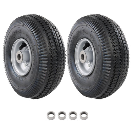 HQPASFY front wheel and tire assembly for smooth mowing performance