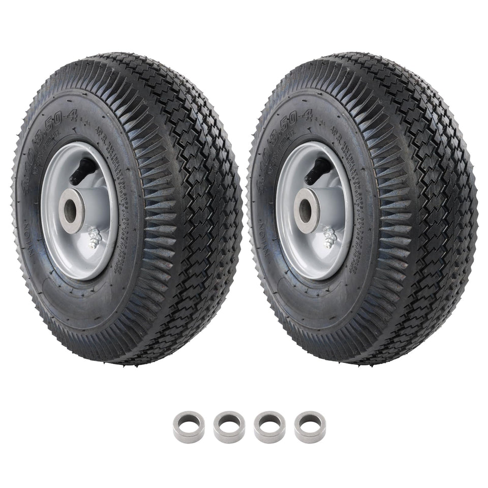 HQPASFY front wheel and tire assembly for smooth mowing performance